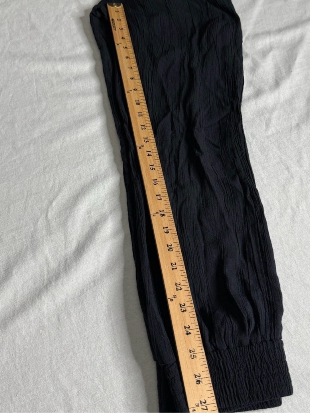 Prana Fernie Black Gauze Halter Jogger Jumpsuit Smocked Waist Womens Medium - Picture 7 of 8